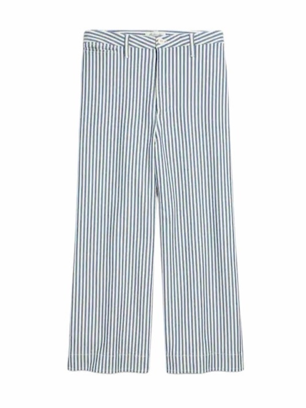 Madewell Emmett Wide Leg Striped Crop Denim Jeans Womens 28